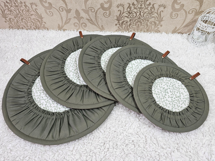دمکنی پارچه ای عروس کتان نخ ترک