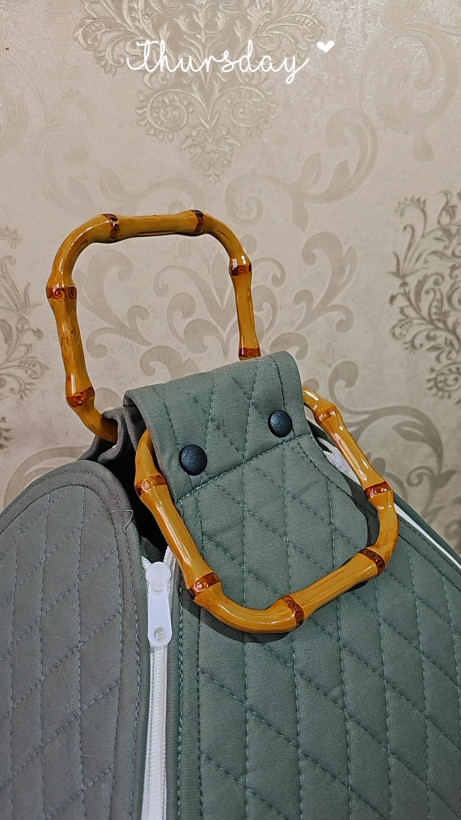 کاور قابلمه مسافرتی پارچه کتان نخ ترک