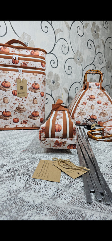 ست پیکنیک کاور سیخ پارچهای