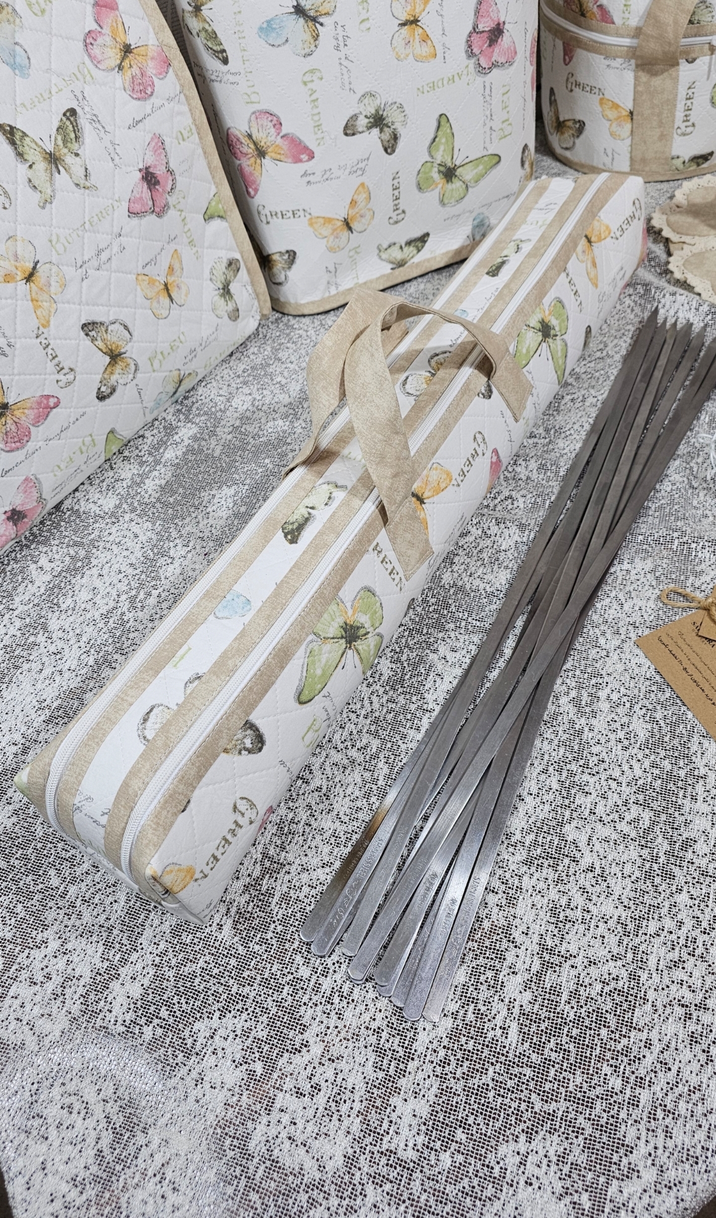 کاور سیخ پارچه‌ای دو محفظه
